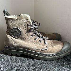 Gray Palladium boot. Women size 8.